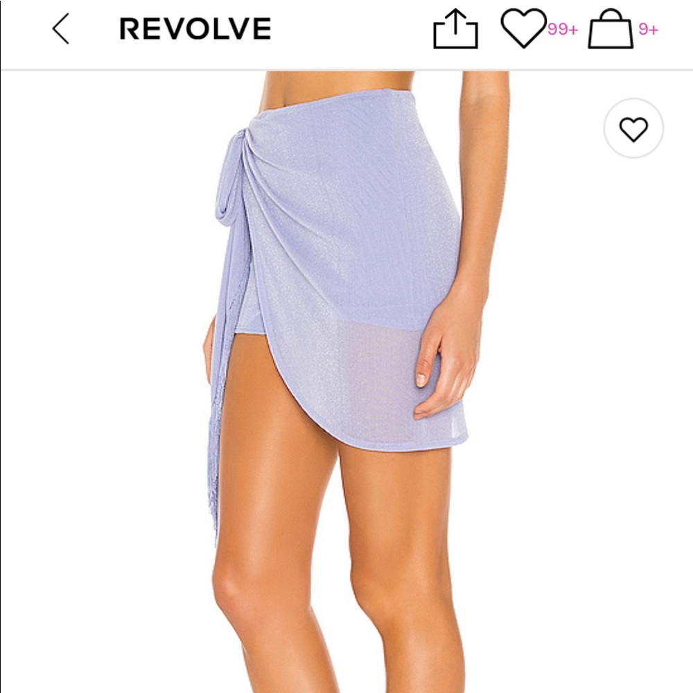 NWT XS Michael Costello X Revolve Isla Skort in PERIWINKLE - Picture 4 of 7